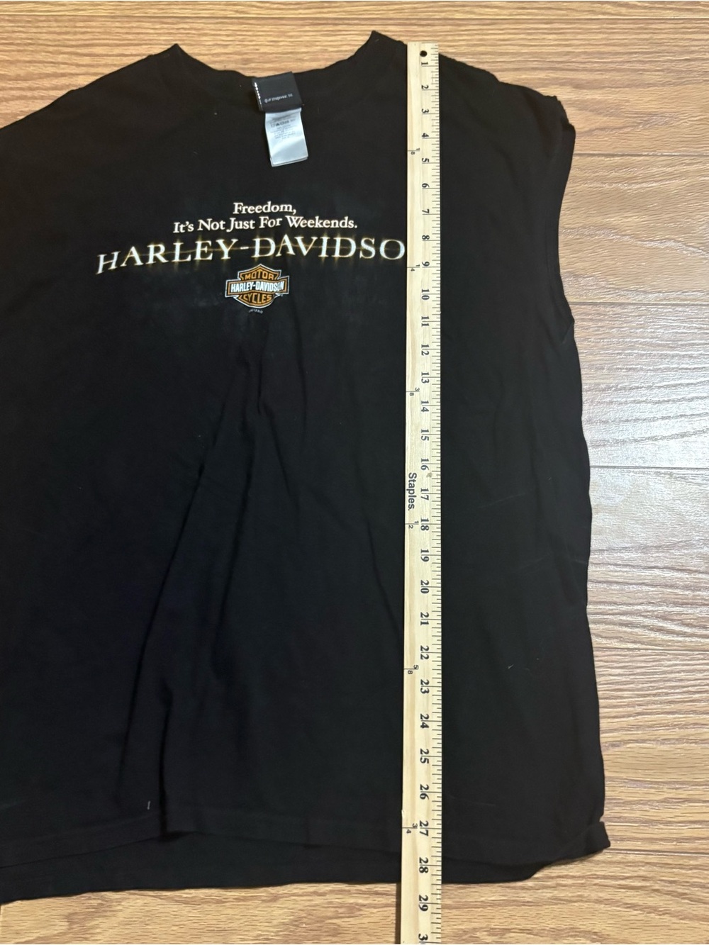 Vintage Harley Davidson Motorcycles Double Sided Tank Top Ohio Biker XL - Picture 8 of 12